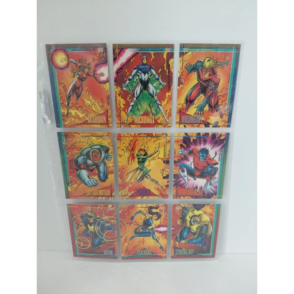 1993‎ SkyBox Marvel Universe trading cards #37-45 Guardian Super Heroes